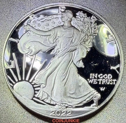 2022 S American Eagle Ultra Cameo Proof Coin-1 OZ FINE SILVER-RAW BULLION 🔥