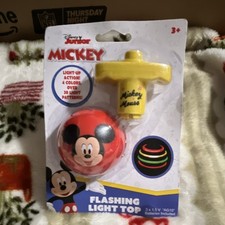 Disney Mickey Mouse Flashing Light Top Toy 30036MIC Disney Junior WHATKIDSWANT
