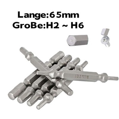 1/4 Innen Sechskant Steckschlüssel Doppel Ende Magnet Hex Bit Satz Set