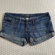 Abercrombie Kids Girls Shorts Sz 12 Denim Roll Up Cuff