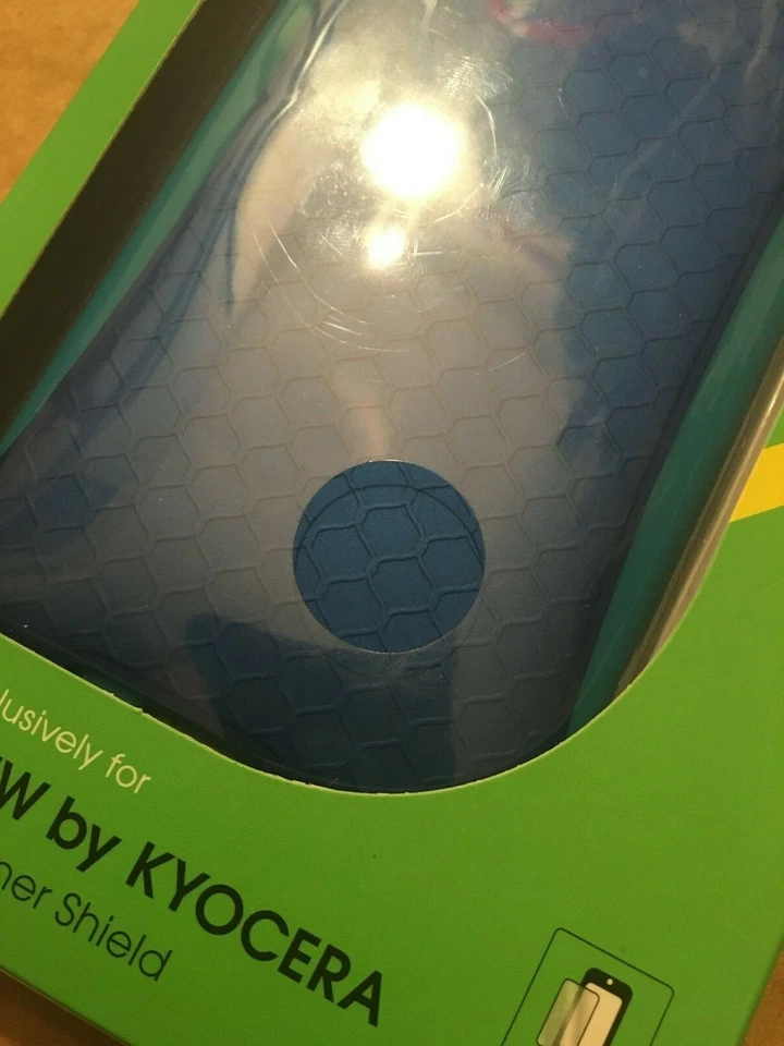 NEW CRICKET KYOCERA HYDRO VIEW Two Tone Designer Shield Screen Protector Case - Image 4 of 4