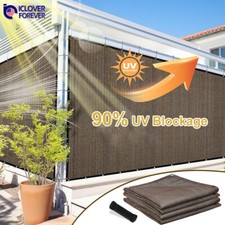 90% Patio Sun Shade Cloth Privacy Screen Pergola Car Ports Canopy With Grommets