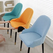 Dining Chair Armchair Hight Backrest Soft Seat Cover Removable Chair Slipcover /