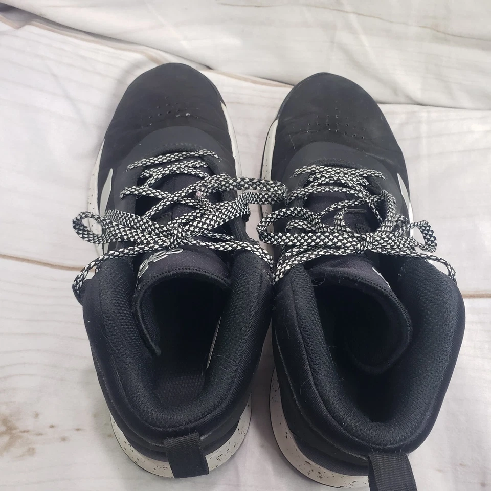 Adidas Tenis Cross Em Up 5 Negro Blanco Plata Medio Top Talla Juvenil 5.5 Mujer 7 Foto 4 de 4