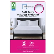 Mainstays Mattress Protector Hypoallergenic Breathable Waterproof Mattress Cover