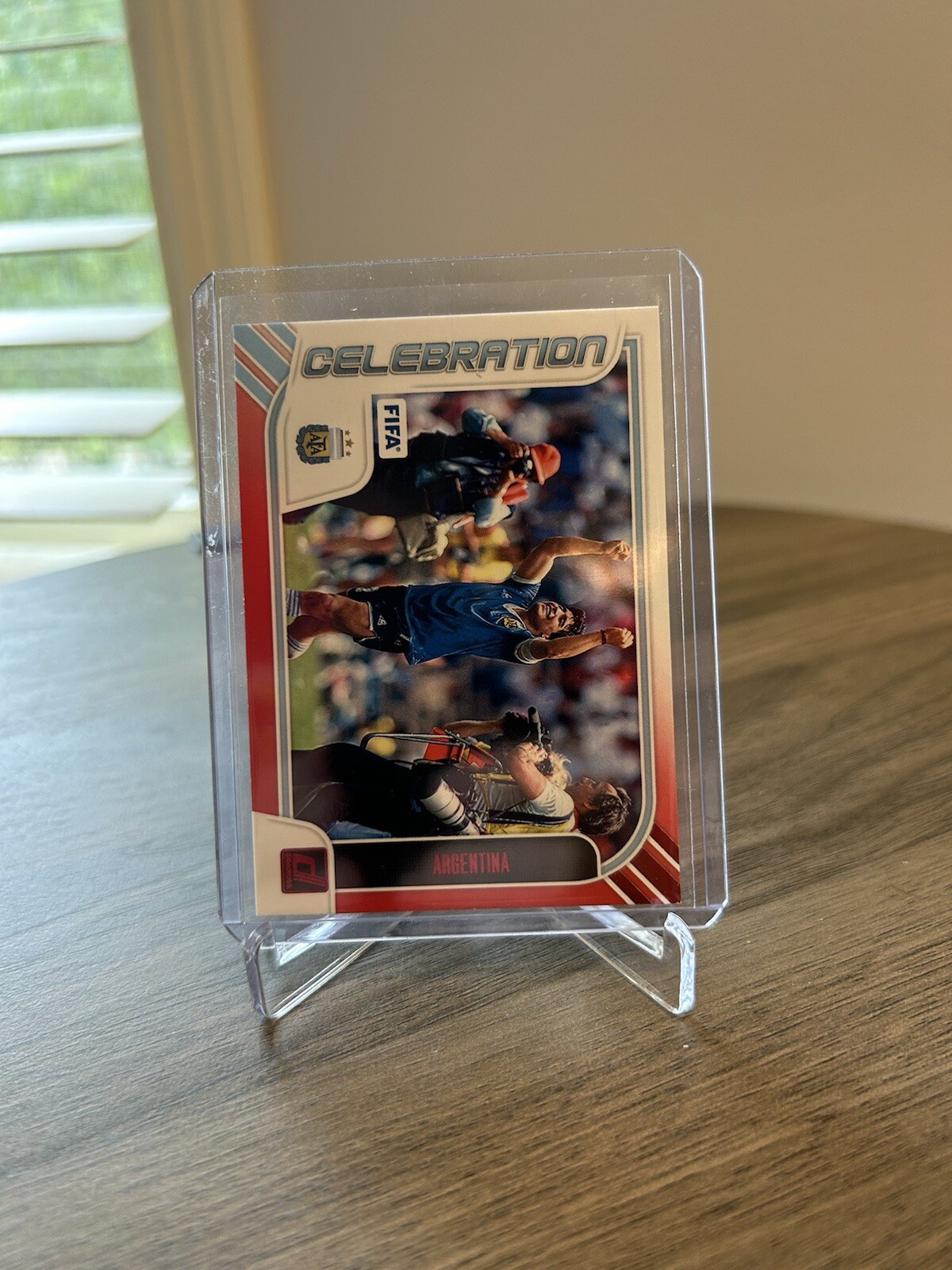 2023-24 Panini Donruss Soccer Celebration #11 Red Foil Argentina Diego Maradona