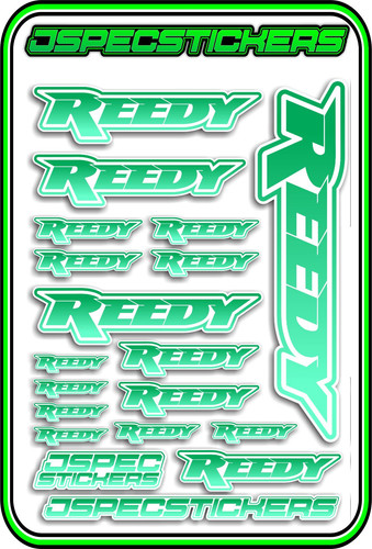 REEDY RC ESC MOTOR BRUSHLESS SERVO CAR STICKER DECAL A5 BNIP JSPEC ...