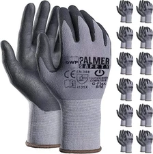 ATERET Safety Work Gloves Microfoam Nylon Nitrile Coated Seamless Knit