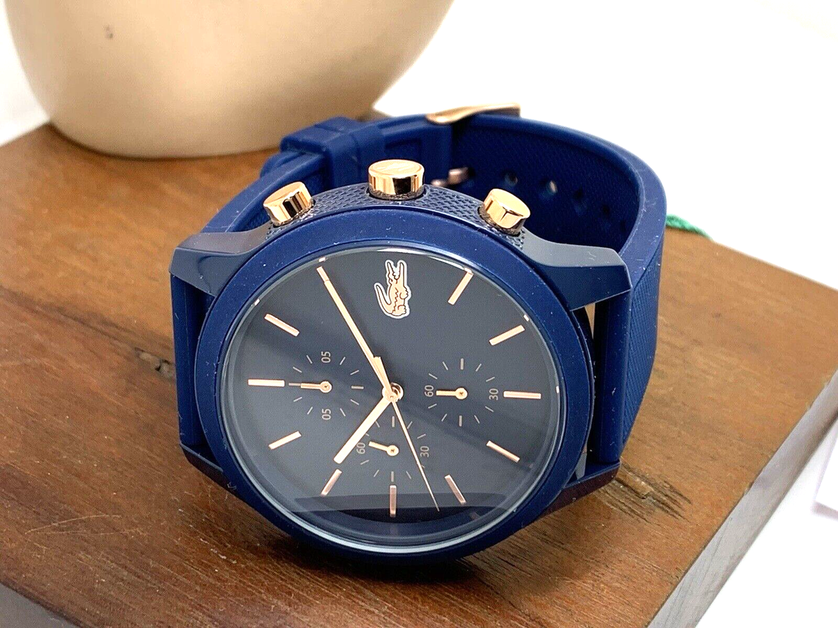 LACOSTE ネイビー クロノグラフ 腕時計 Amazon.com: Lacoste Mainsail Men's Chronograph Watch - Colorful