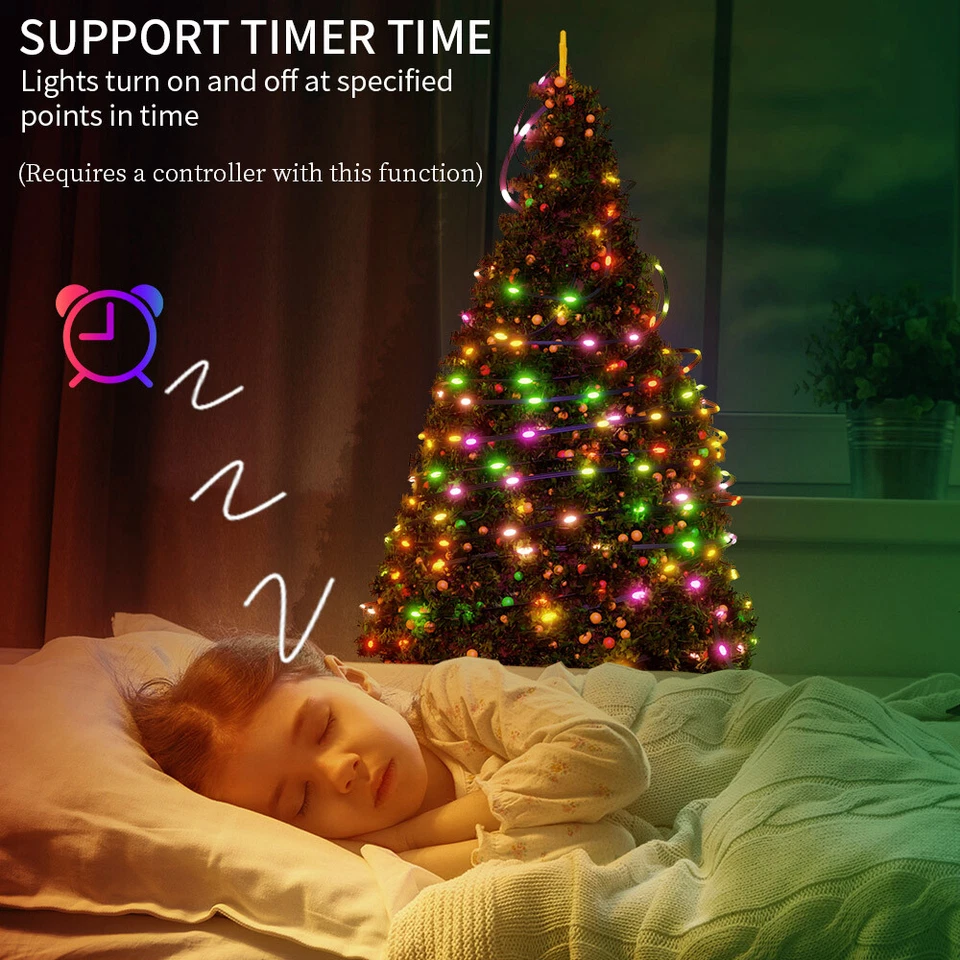 5M 20M LED String Copper Wire Fairy Lights Waterproof 5V Xmas Party Decor Lamp - Image 2 of 4