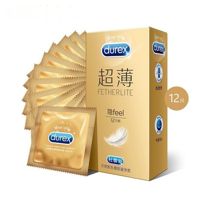 Durex Gold Invisible Ultra Thin Condom Condom Adult Products 12 Pack