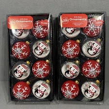 New Winter Wonder Lane Holiday Christmas Ornaments Penguin Snowflake Set Decor