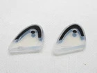 *NOS* TWO (2X) HEAD "XTRA DAMP" VIBRATION DAMPENERS TENNIS RACQUETS (CLEAR/BLK)