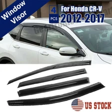 For 2012-2017 Honda CRV CR-V Mugen Style Window Visors Sun Rain Guards Deflector