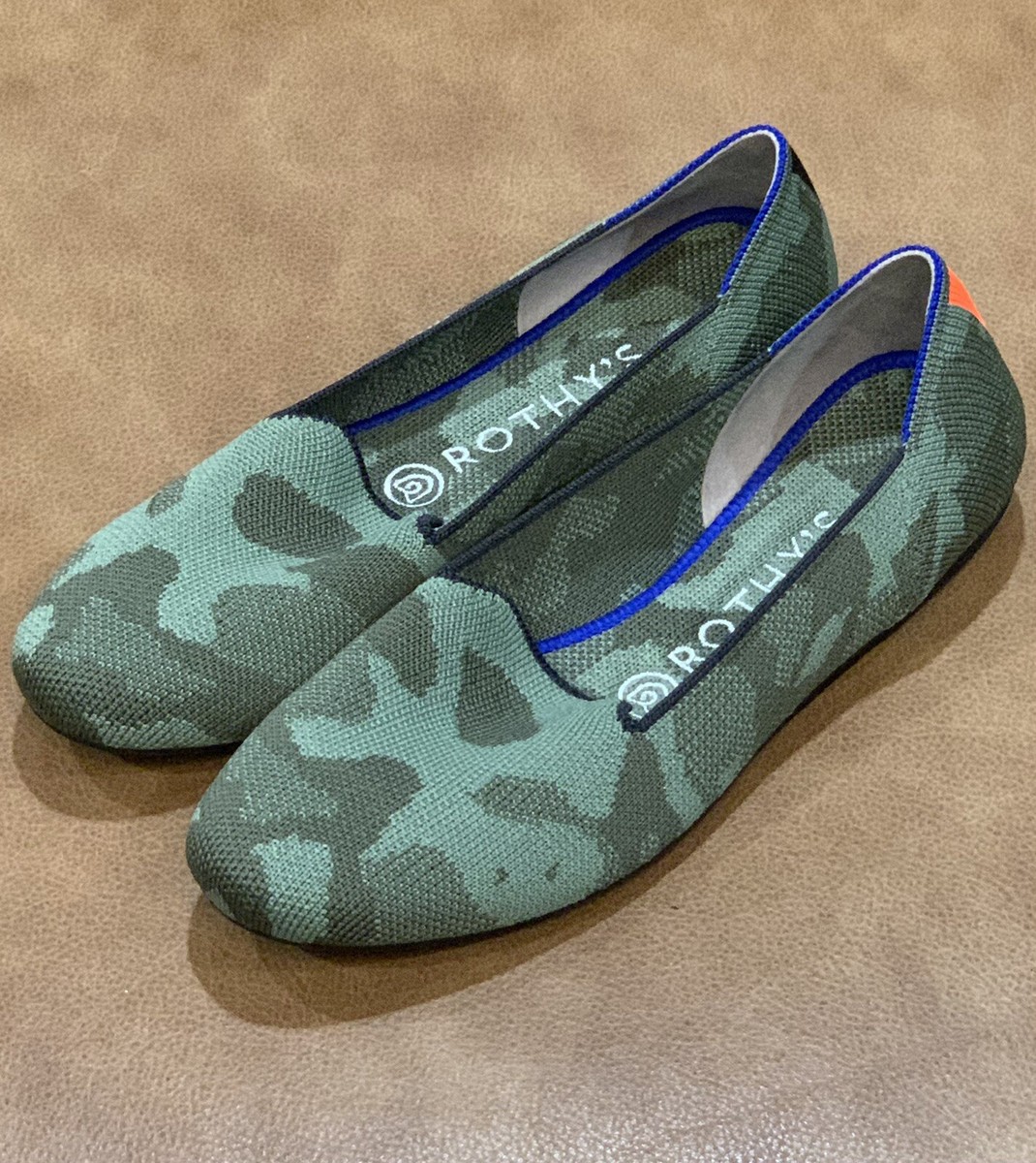 Rothy's The Loafer Olive Camo Womens Shoes Camoflage Rothys Retired) - Main Image