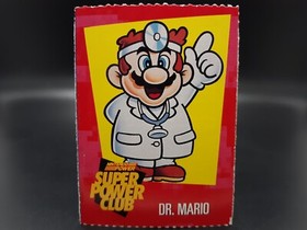 1990s Nintendo Super Power Club Magazine Card #25 Dr. Mario NES