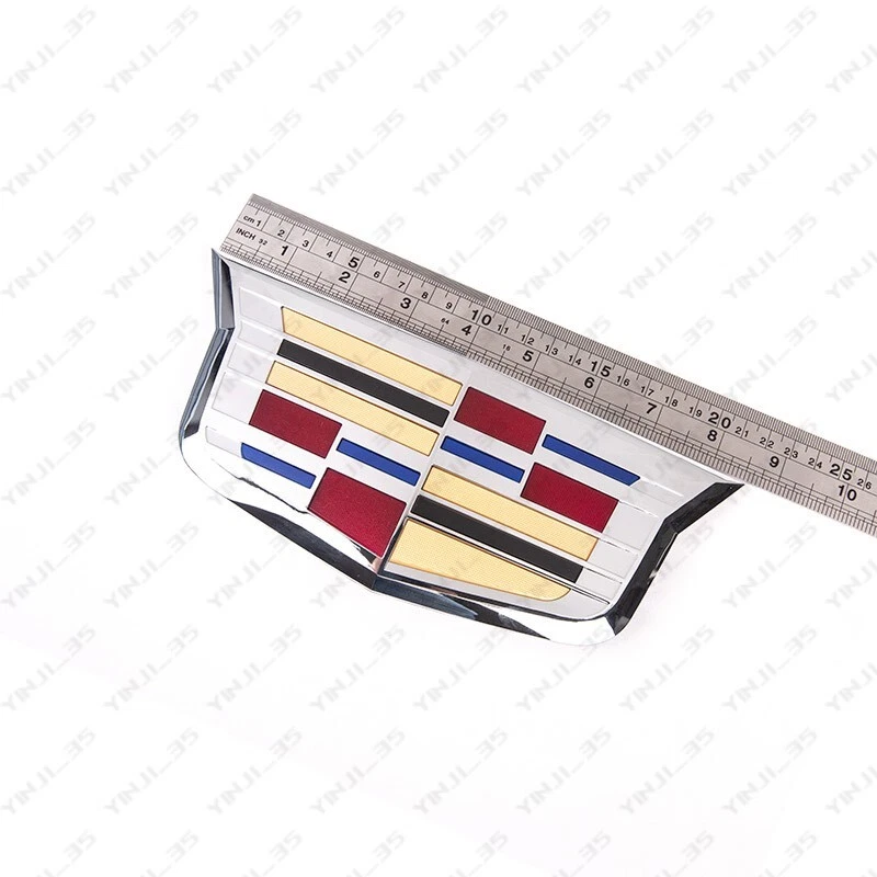 2PCS Silver Color Cadillac Logo Car Front&Rear Badge Emblem for XTS CT6 XT5 ATS - Image 4 of 4