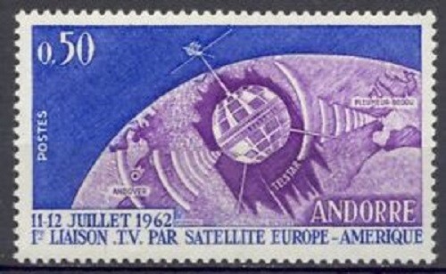 French Andorra 1962 Yvert 165 Astrophilately MNH VF - Picture 1 of 1