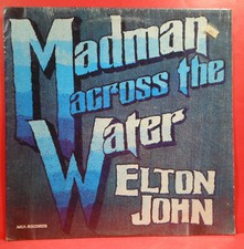 ELTON JOHN MADMAN ACROSS THE WATER 1971 RE '80 SHRINK GREAT CONDITION VG /VG B