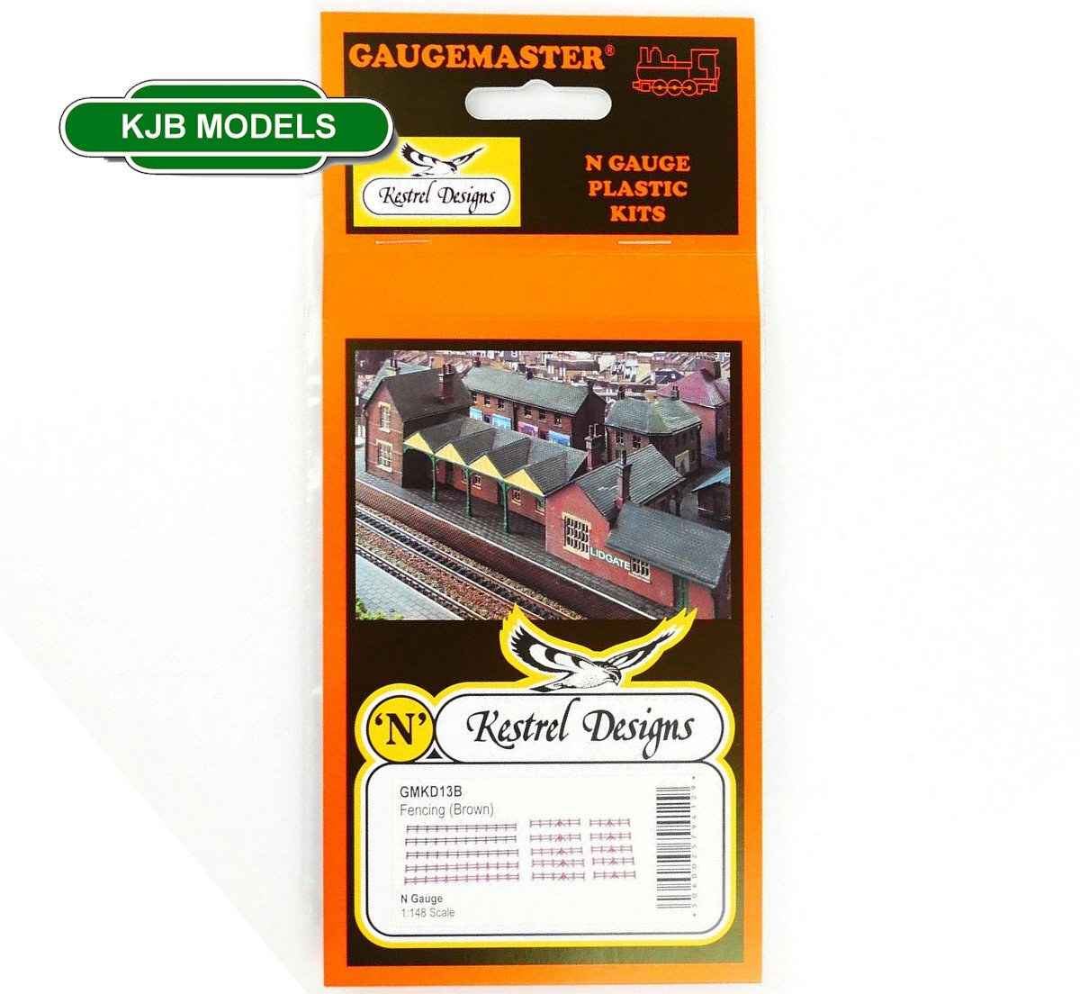 Kestrel GMKD13B Brown Rail Fencing - House, Field Farm Fence N Gauge Gaugemaster