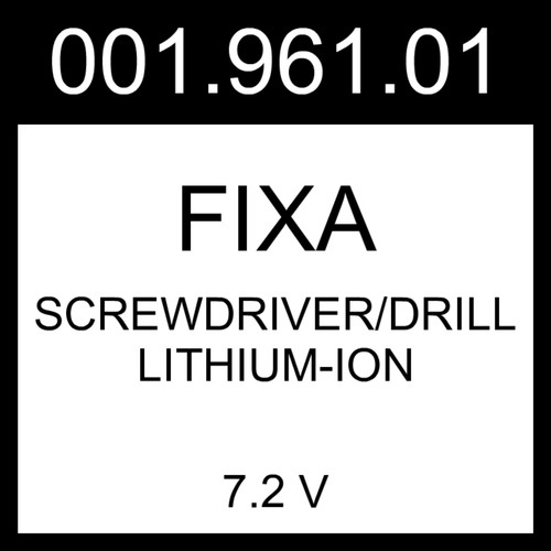 IKEA FIXA Screwdriver/drill Lithiumion 7.2 V 001.961.01 eBay