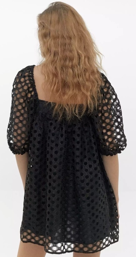 kimchi blue bailey embroidered puff sleeve babydoll mini dress Kimchi Blue Bailey Babydoll Mini Dress