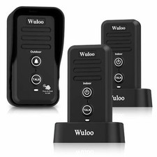 0.5Mile Range Doorbell Wuloo Wireless Home Security Doorbell Button Weatherproof