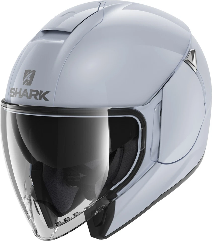 SHARK Citycruiser Dual Blank Mat/brillant Blanc-Argent W01 taille XS *NEUF* - Photo 3/3