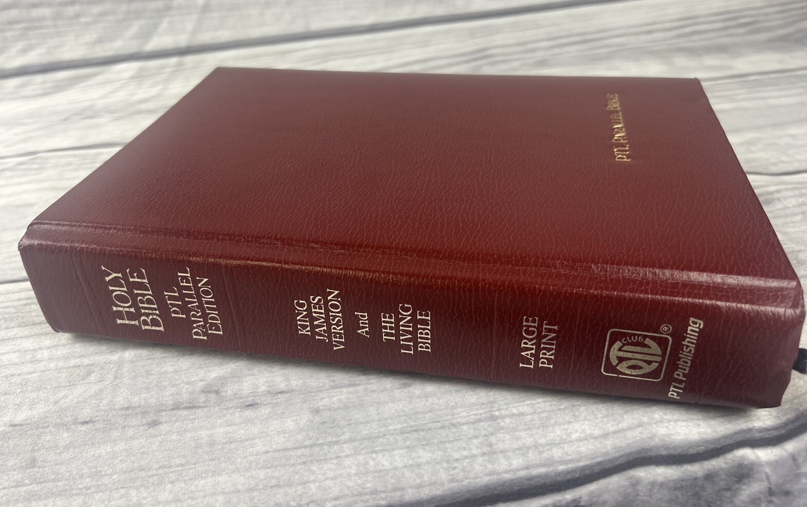 KJV and Living Bible 1983 Parallel Edition in Bonded Leather