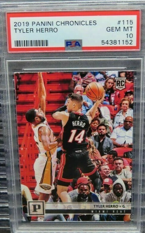 2019-20 Chronicles Panini Tyler Herro Rookie Card RC #115 PSA 10 Heat Miami