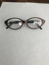 Polo Ralph Lauren Collection 267 Amber  Black Plastic Frame Glasses 50-14-135
