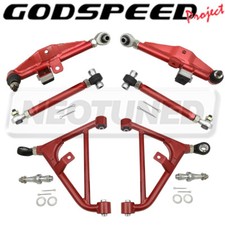 For 95-98 240SX S14 Godspeed Front+Rear Lower Control Arm High Angle Tension Rod