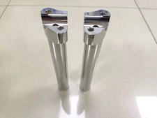 Chrome 8-1/2" Straight Handlebar Risers For Harley 1" Bar Softail Sportster XL