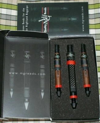 MG REEDS MG Drone Reeds pipes highland bagpipe 2 tenors 1 Carbon bass