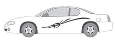 A1299 Decal Vinyl Graphic Vehicle Car Truck Cross Over Suv Van Semi Modern Auto