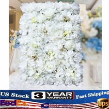 12 Artificial Flower Wall Panel Wedding Backdrop Event Party Flower Wall Panel