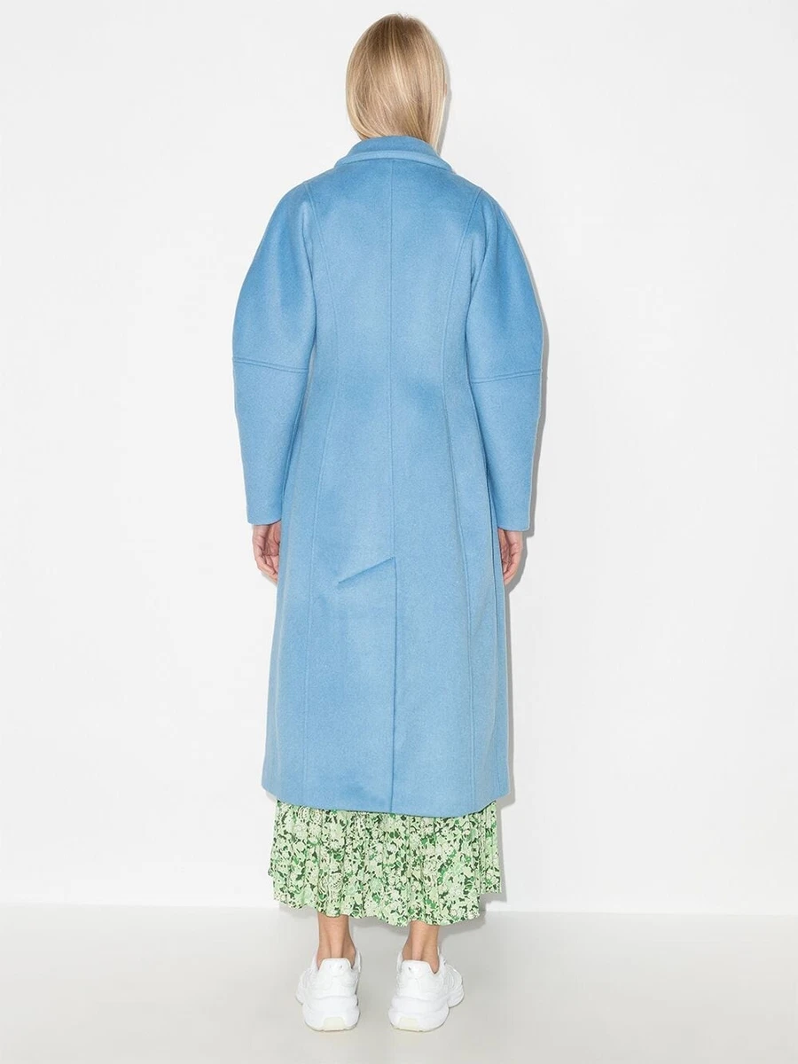 Ganni blue coat sale