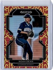2022 Prizm Draft Picks Snake Skin Noah Dean 4/25 (B22) Red Sox