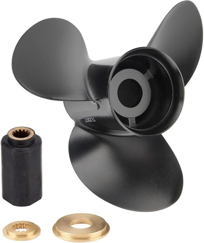 Prop 13 1/2x15 Aluminum Boat Propeller For Evinrude 40-140HP 13 Spline Tooth RH - Picture 5 of 6