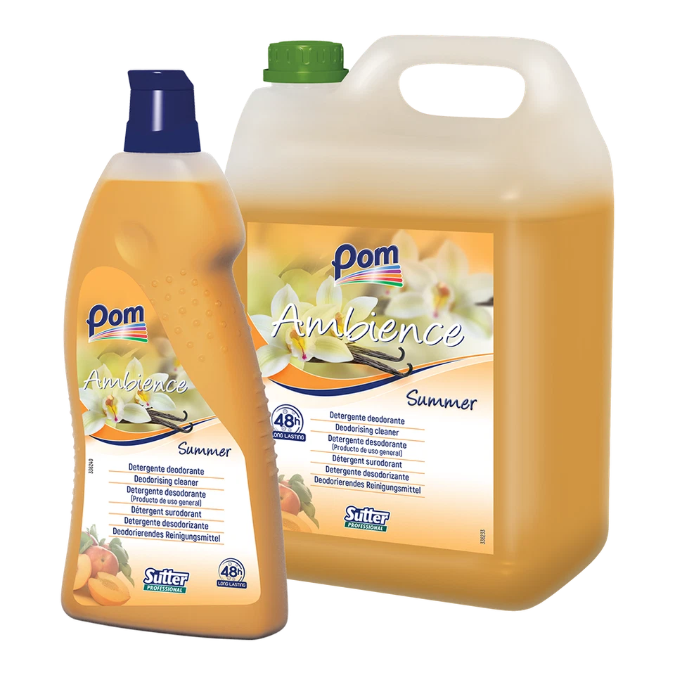 SUTTER PROFESSIONAL AMBIENCE SUMMER Detergente deodorante per tutte le superfici fruttato POM 1 lt.