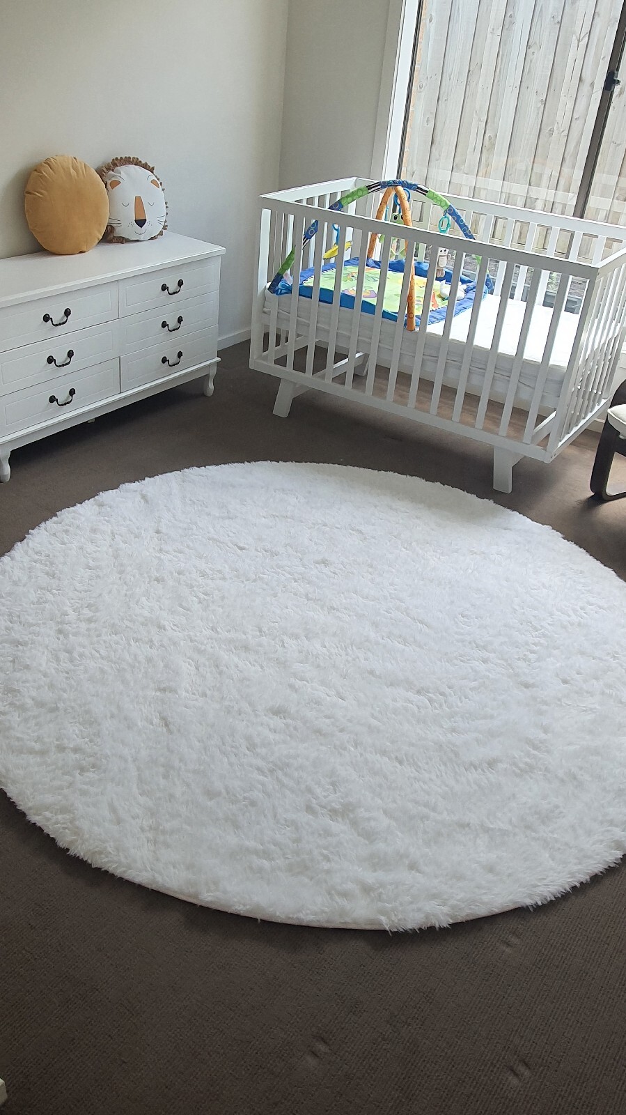 Extra Large Round Rugs Floor Rugs Fluffy Area Carpet Shaggy Soft Pads
