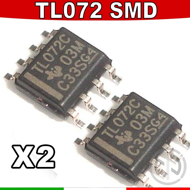 2X TL072 TL072C SMD Amplificatore Operazionale DUAL-OP J-FET - Foto 6