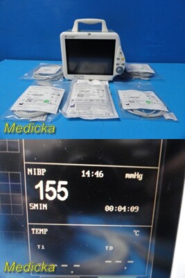 2007 Mindray PM-8000 Express Patient Monitor W/ NEW Non-OEM Leads ~ 37016