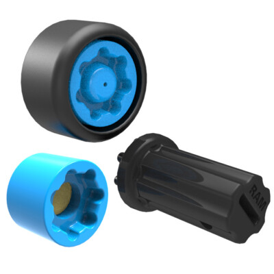 RAM Mount Pin-Lock Kit for D & E Socket Arms Plus Gimbal Knob Set RAP-S-NUT5-GU