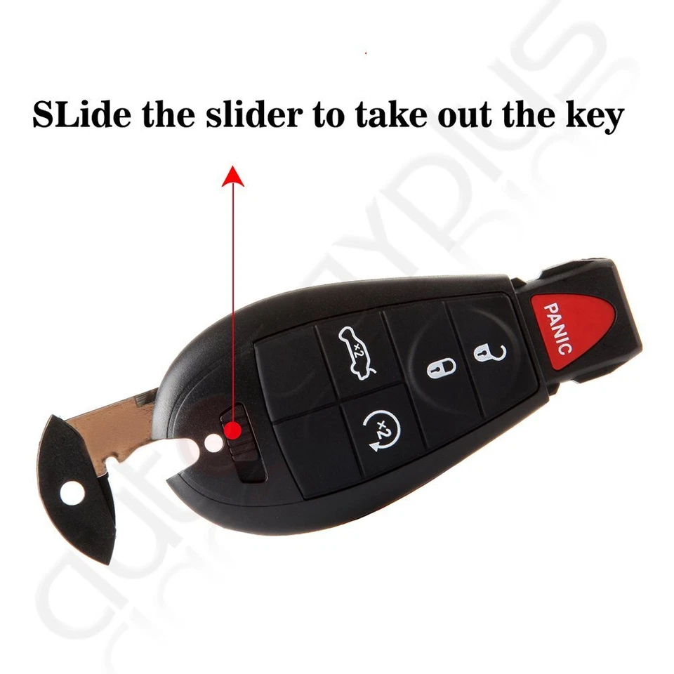 Remote Car Key Fob for Dodge Challenger Charger 2008 2009 2010 2011 2012-2014 - Image 4 of 4