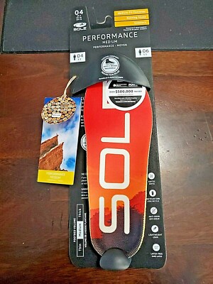 Sole Performance Medium Footbed Insoles Heat Or Wear Moldable Cork NEW! B19 