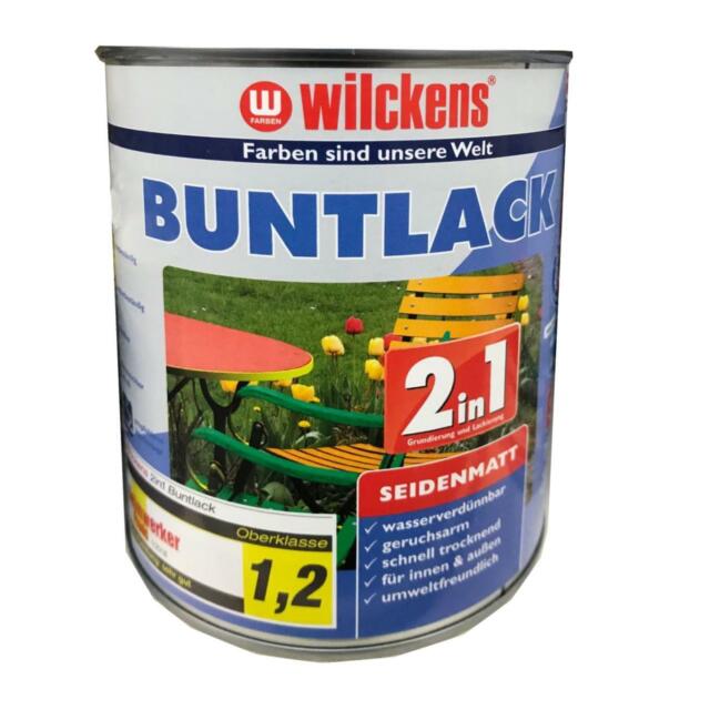 Wilckens Buntlack 2 in 1 Innen + Außen 125 ml wasserverdünnbar umweltfreundlich