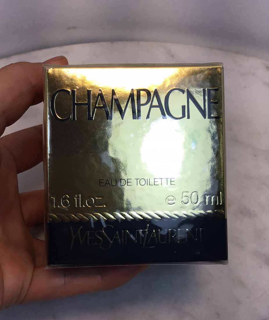 Vintage YVES SAINT LAURENT Champagne Eau De Toilette 1.6 Oz 50ml