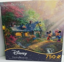 Disney  Thomas Kinkade Puzzle Mickey  Minnie Mouse 750 pcs Ceaco New  Sealed