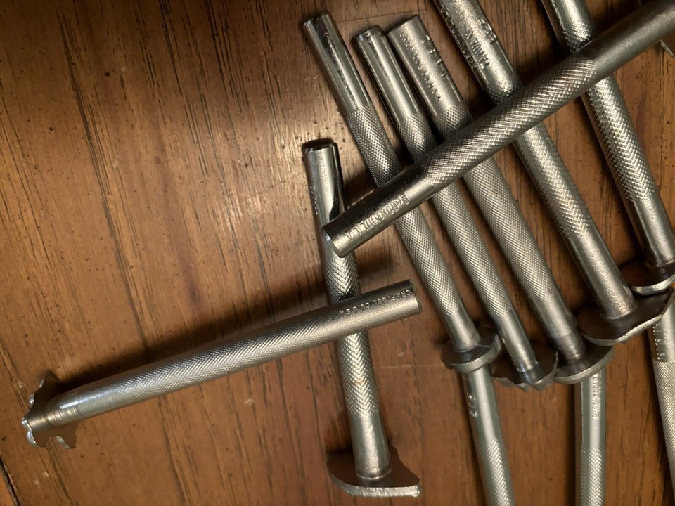 LOT of 15 Craftool Leather Stamping Tools 4” L 12” Heads USED EX FS eBay